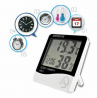 Цифровой LCD термометр часы гигрометр 3 в 1 HTC-1