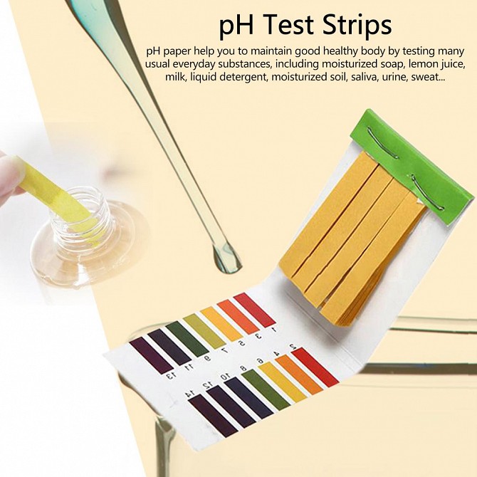 PH-тест индикаторные лакмусовые полоски 80шт. - изображение 1