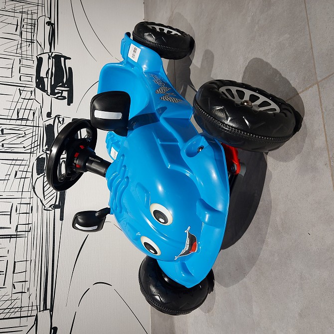 Веломобиль "Pilsan" Herby Car Blue. Детская педальная машинка. - изображение 1