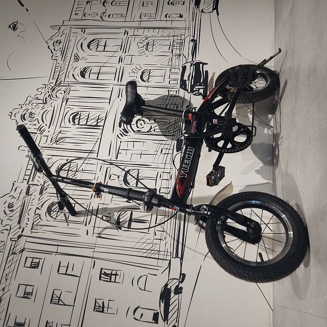 Двухколесный складной велосипед для подростков и взрослых. 12" колеса. - изображение 1