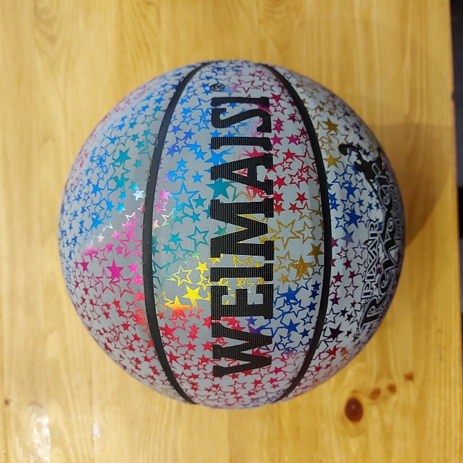 Светоотражающий Баскетбольный мяч WeiMaisi. Размер 7. Для улицы и зала - изображение 1