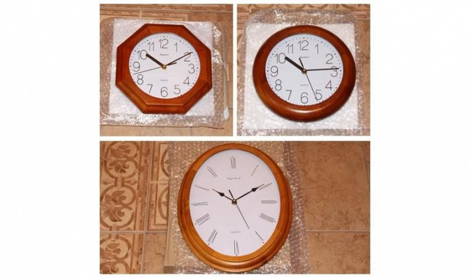 Часы настенные в деревянной рамке (3 вида) - изображение 1