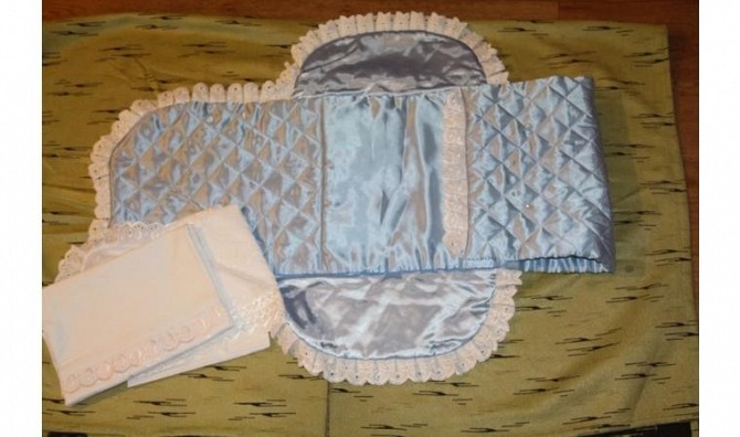 Конверт одеяльце комплект на выписку младенца. Новый. - изображение 1