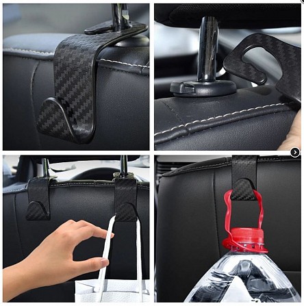 Крючки для пакетов и сумок в подголовник автомобиля - изображение 1