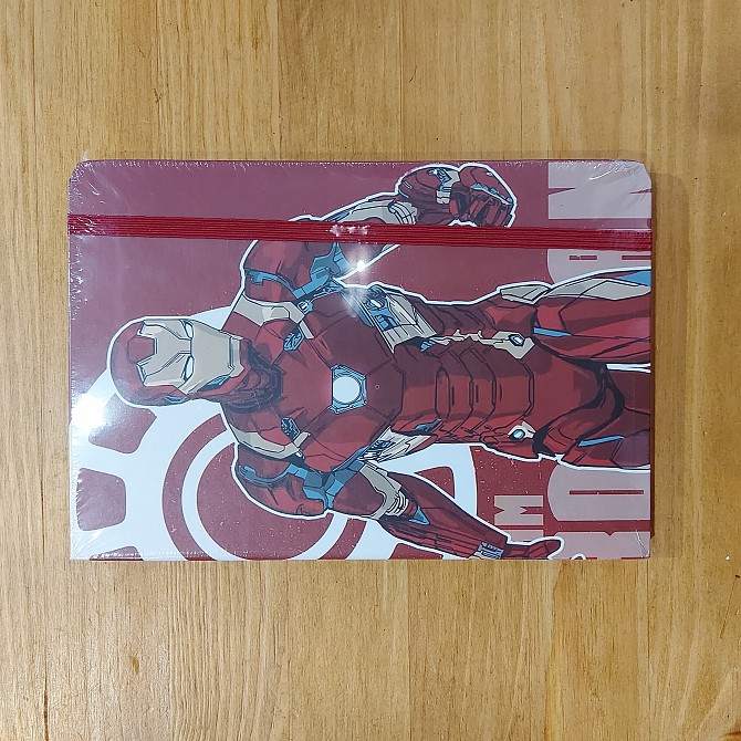 Детский Блокнот "Iron Man" на резинке. Marvel. А5. Записная книжка. - изображение 1
