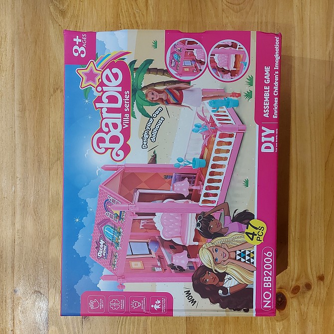 Кукольный домик "Barbie" с мебелью и аксессуарами. Домик для кукол. - изображение 1