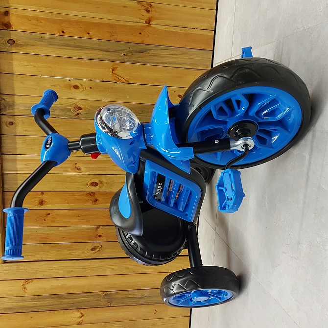 Детский Велосипед Трехколесный Музыкальный Моцик. С фарой и багажником - изображение 1