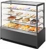 Витрина кондитерская Chilz VETE KUB 90 серый матовый, шлифованная нерж